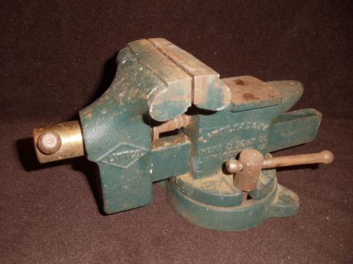 Vintage Littco Littlestown USA No. 112 Anvil 3 1/2&#034; Bench Vise w/ Swivel Basel