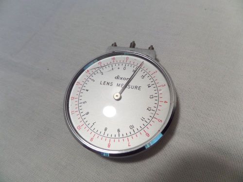 Vintage Dixon Lens Measure Base Curve Measurer