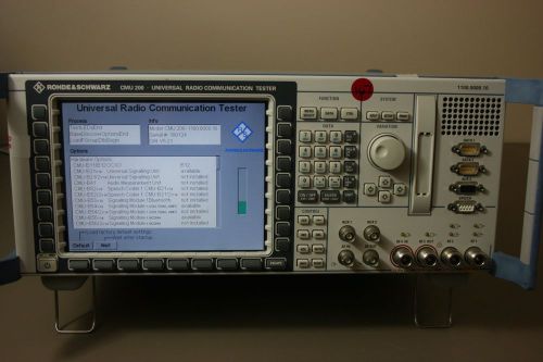 Rohde schwarz cmu200 &amp; gsm, wcdma, c2k, evdo, calibrated warranty for sale