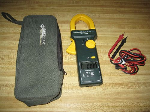 GREENLEE CM-1000 DIGITAL CLAMP METER MULTIMETER