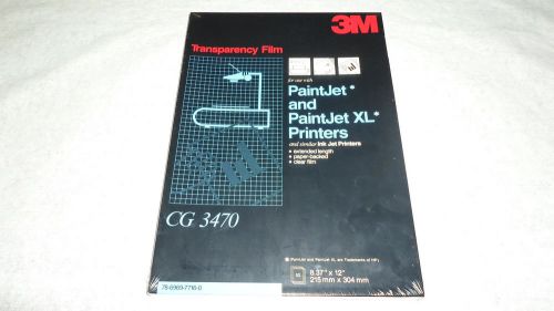 TRANSPARENCY FILM 3M PRINTERS PAINT JET,XL CG3470