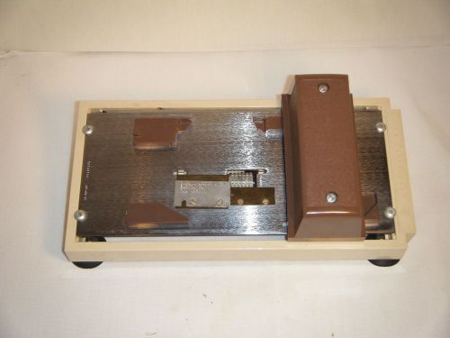 Vintage addressograph manual slide credit slip machine, data recorder for sale