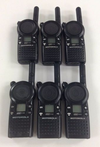 Motorola CLS1110 5-Mile 1-Channel UHF 2-Way Radio Good Condition Lot of 6