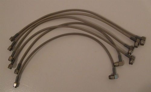 Quantity 6 - SMA to SMA Right Angle 12&#034; Long Low Loss Coax Cables