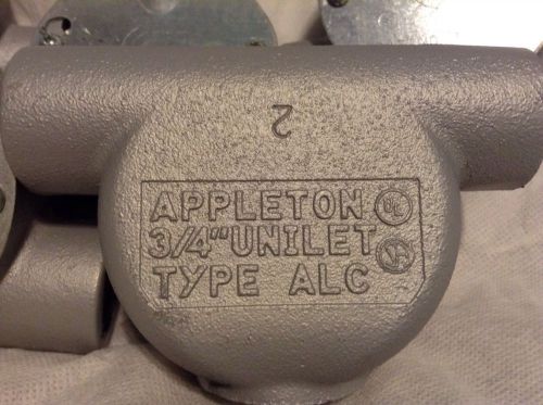 New lot of 5 appleton  mall iron 3/4&#034; alc-75 hanger bodies (w5) for sale
