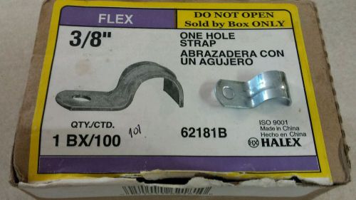 Halex 62181b one hole cable strap, 3/8&#034;, galvanized box of 101 for sale