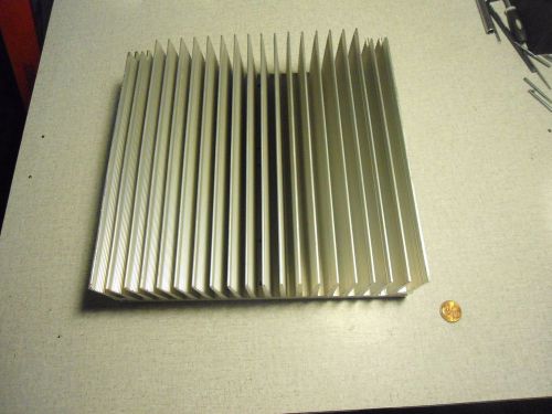 ALUMINUM COOLING FIN HEAT SINK  10.25&#034;x10&#034;x3.125&#034;