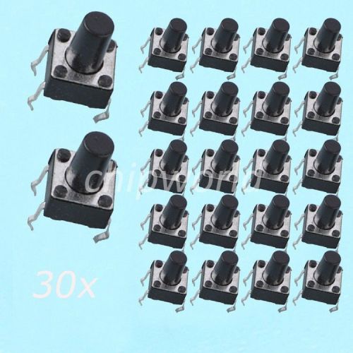 30pcs 6x6xH9(mm) tact switch push button NEW