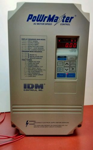 Idm powrmaster  yaskawa inverter cimr-g3u41p5 460v / 2 hp vfd for sale