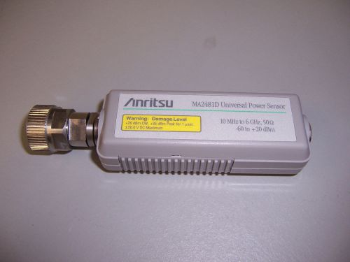 8912 ANRITSU MA2481D UNIVERSAL POWER SENSOR 10MHZ - 6 GHZ