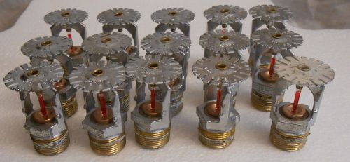 LOT OF 15 AUTOMATIC FIRE SPRINKLER HEADS TY-5237 3/4 INCH K5.6 155  K-11.2