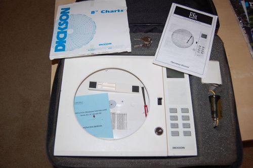 Dickson ESx Universal Input Chart Pressure Recorder HVAC Cleanroom w/Charts