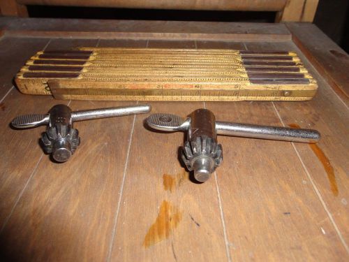 JACOBS Drill Lathe Chuck Keys #3 &amp; KR Key (Pair USED)