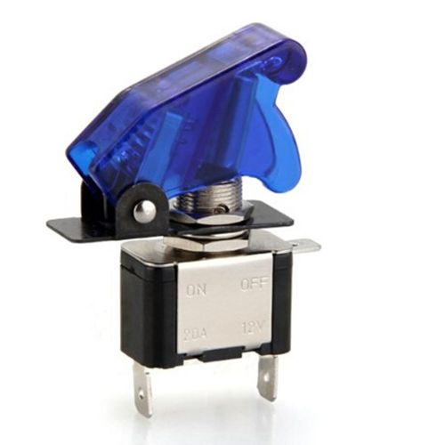 Car  Professional Blue Led Spst Toggle Flick Switch 12V 20A On/Off