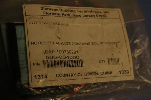 1 - Siemens HTRI-M Input Intelligent Device Interface Module 500-034000 Fire Ala