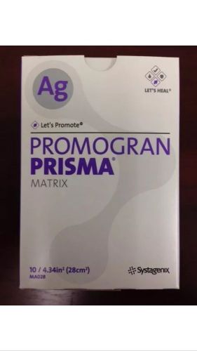 PROMOGRAN PRISMA AG MATRIX 4.34&#034; 10/BX #MA028 SYSTAGENIX: Expires 2/17