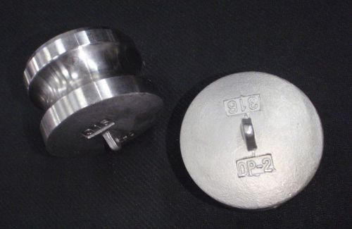 Stainless steel cam lock adapter plug 2&#034; male seal for sale