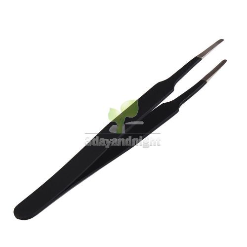 Watch Repair Tool ESD-13 Flat Head Straight Stainless Steel Anti-Static Tweezers