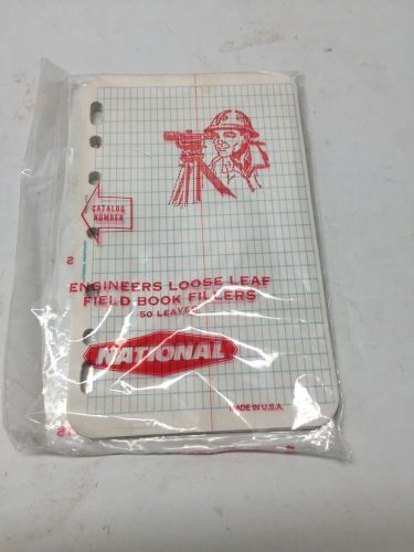 National Engineers Loose Leaf Field Book Fillers Number 456