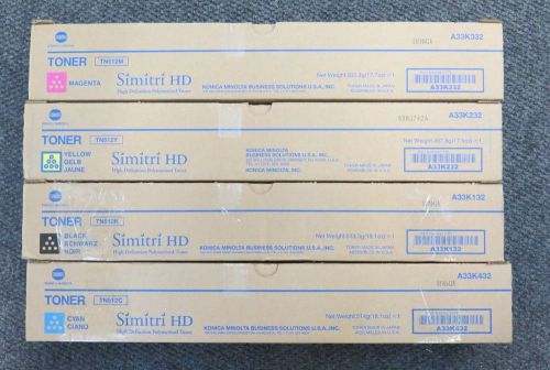 NEW Genuine Konica Minolta Toner Set NEW TN512C TN512M TN512Y TN512K Bizhub