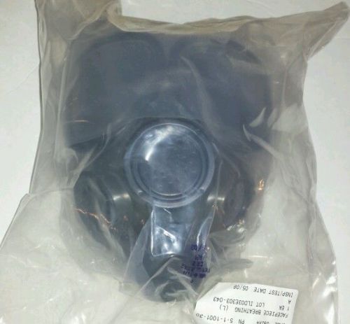 Full Breathing Facemask Large Chemical Biological Radiological; ECBC 5-1-1001-30