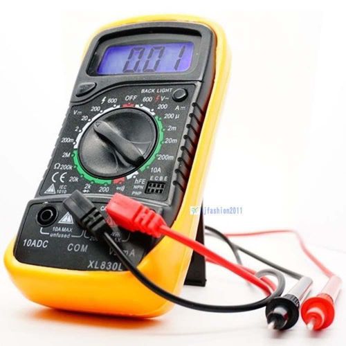 Digital Voltmeter Ammeter Ohmmeter Multimeter Volt AC DC Tester Meter XL-830L