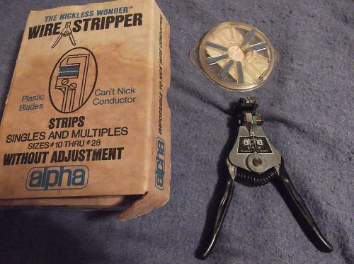 ALPHA NICKLESS WONDER WIRE STRIPPER STRP-25 AND REPLACEMENT BLADES