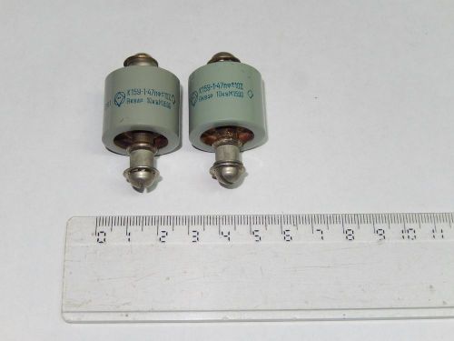 47pF 10kV 8kVAR High Voltage Doorknob Capacitors K15Y-1 NOS Lot of 1 pcs