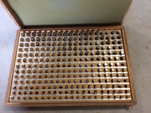 M-2 MINUS (.251 THROUGH .500) PIN GAGE SET MADE IN JAPAN   FREE SHIPPING