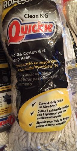 Quickie® 0381 Cotton Wet Mop Refill, #24