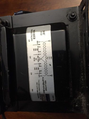 Sola/Hevi-Duty KVA 1 E200WA Control Transformer (TRA2755)