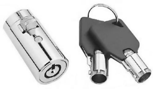 NEW Soda Snack Vending T-Handle Plug Lock Keyed Alike with 2 Keys and Key Covers