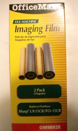 SHARP UX 15/CR FAX MACHINE IMAGING FILM *2 PACK* New UNOPENED