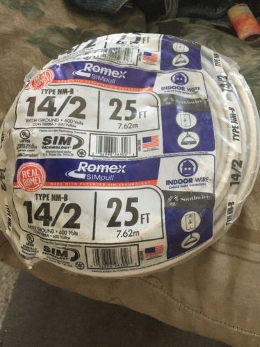 Romex 25 Ft. 14/2 Gauge Solid SIMpull NM-B Indoor Residential Electrical Wire