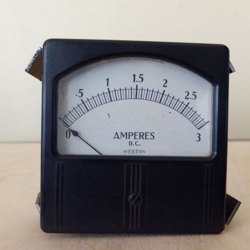 1958 Weston DC Amperes Gauge Model 741