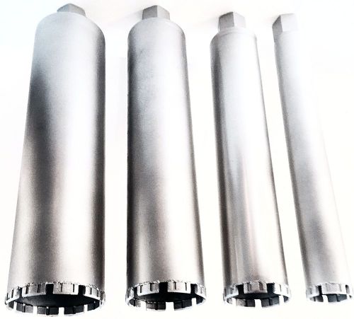 Combo  2&#034;, 2.5&#034;,3&#034;, 4&#034; wet diamond core drill bit for concrete - laser welded for sale