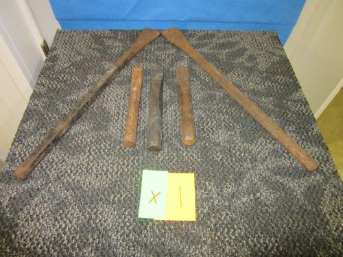 5 COLD CHISEL 18&#034; 8&#034; STEEL BLACKSMITH STONE MASON METAL MACHINE SHOP TOOLS USED