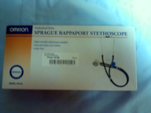 OMRON PROFESSIONAL SERIES SPRAGUE RAPPAPORT STETHOSCOPE BLACK MODEL#416-22