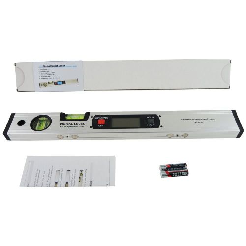 Angle Finder Ruler Tool Gauge Spirit Level 400mm Digital Inclinometer Protractor