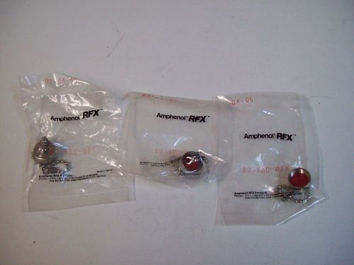 AMPHENOL 83-1AC-RFX RFX PROTECTIVE DUST CAP - LOT OF 3 - NEW - FREE SHIPPING