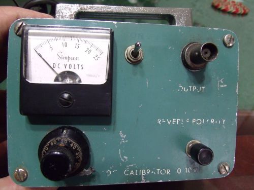 Vintage All Metal DC Calibrator 0-10 volts Adjustable Working