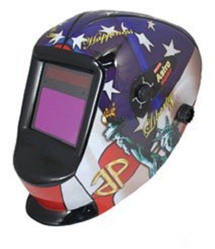 Astro Pneumatic Tool 8097SE Auto-Darkening LVA Welding Helmet with USA Theme