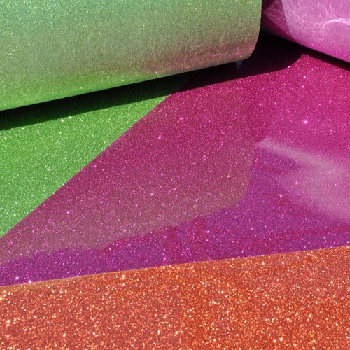 7 YARDS SISER GLITTER HEAT TRANSFER VINYL 20&#034; (MIX &amp; MATCH YOUR FAVORITE COLORS)