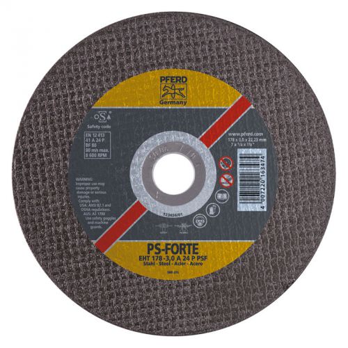 PFERD 69960 6&#034; x .040&#034; Cut-Off Wheel, 7/8&#034; AH, A P PSF - 60 Grit - Type 1