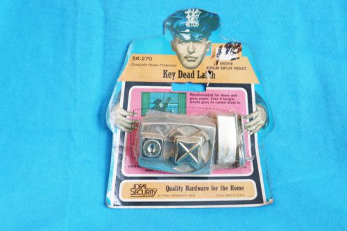 Vintage ideal security sk-270 keyed dead bolt with select proper strike - nip for sale