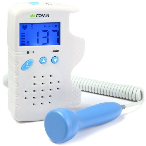 White Fetal Doppler FD-200B Heart Rate Detection Device LCD Display Probe