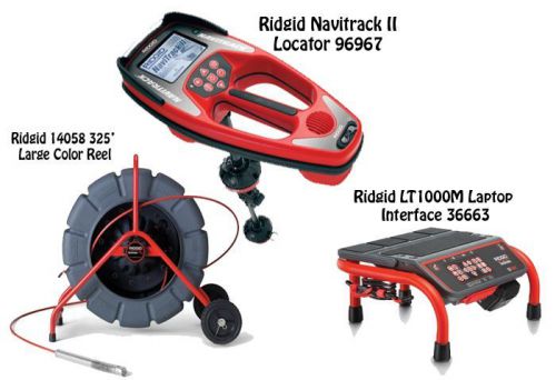 Ridgid 325&#039; color reel (14058) navitrack ii locator (96967) lt1000m (36663) for sale