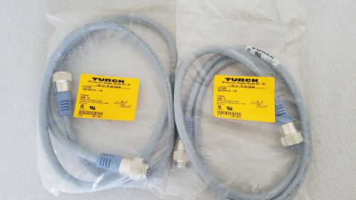 Lot of 2 Turck Cables RSM RKM 579-1.5M U5450-54