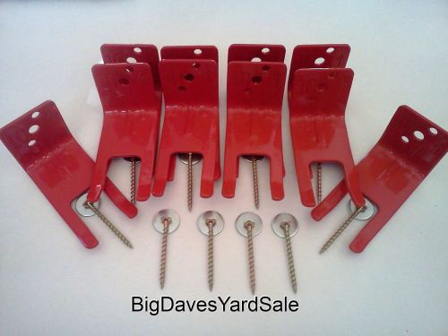 10 - universal wall hooks, mount, hanger, bracket for a 5 to 10 lb. extinguisher for sale