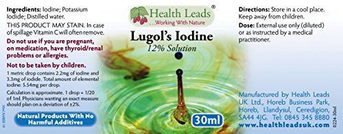 Lugols Iodine - a 12  Solution 30ml